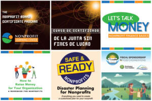 six images of logos reflecting six different courses